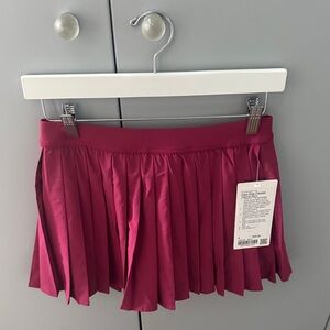 Lululemon Pleated Magenta Skirt